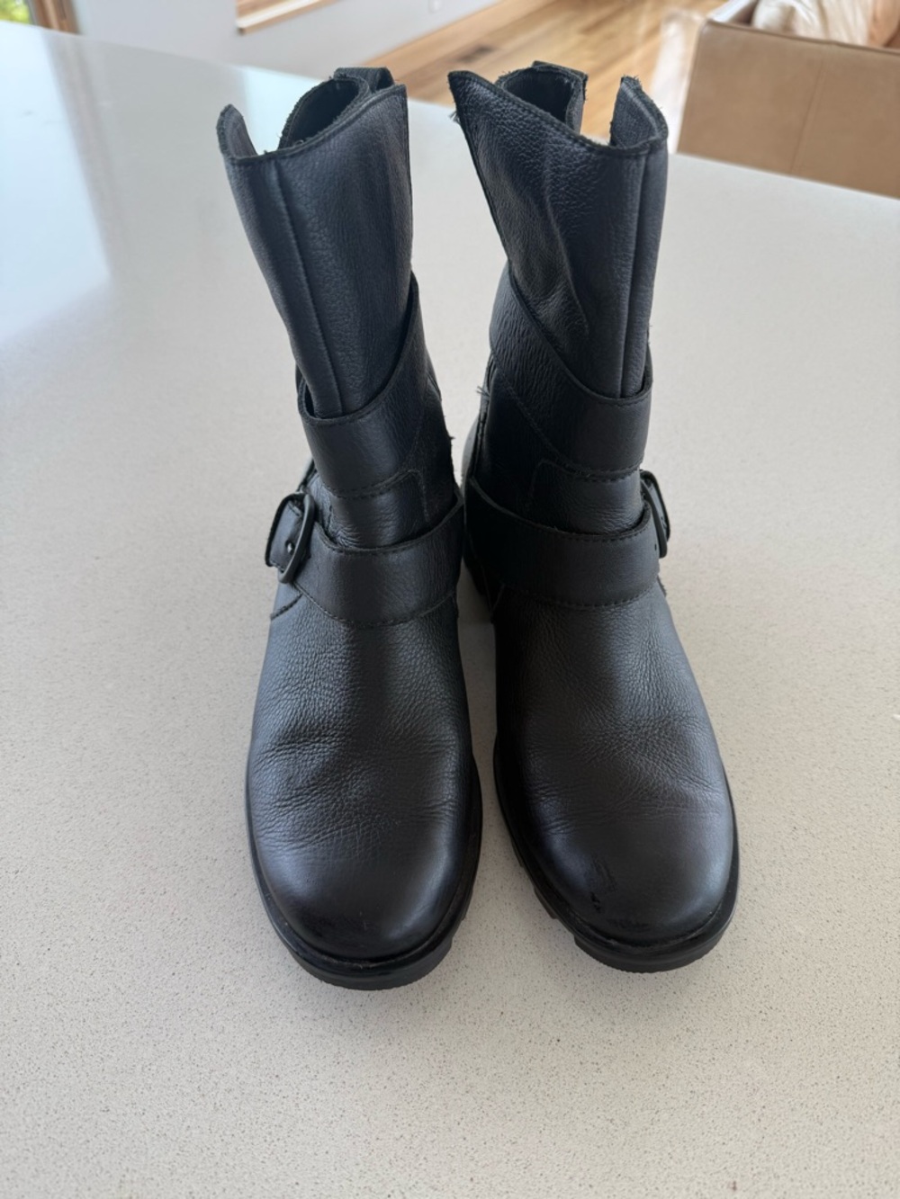 Sorel Phoenix Leather Waterproof Buckle Moto Boots